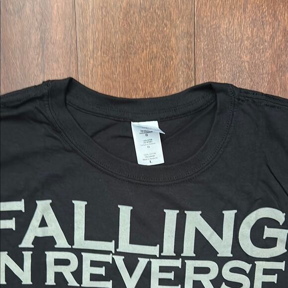 Falling in Reverse Black Graphic T-Shirt, Fashionably Late, Size Large, NWOT - Picture 3 of 8